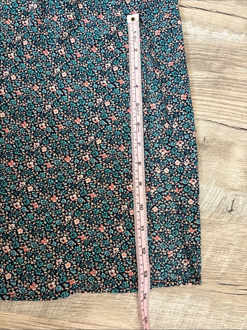 Trixxi Y2K Navy and Pink Floral Midi Sundress - Picture 10 of 11